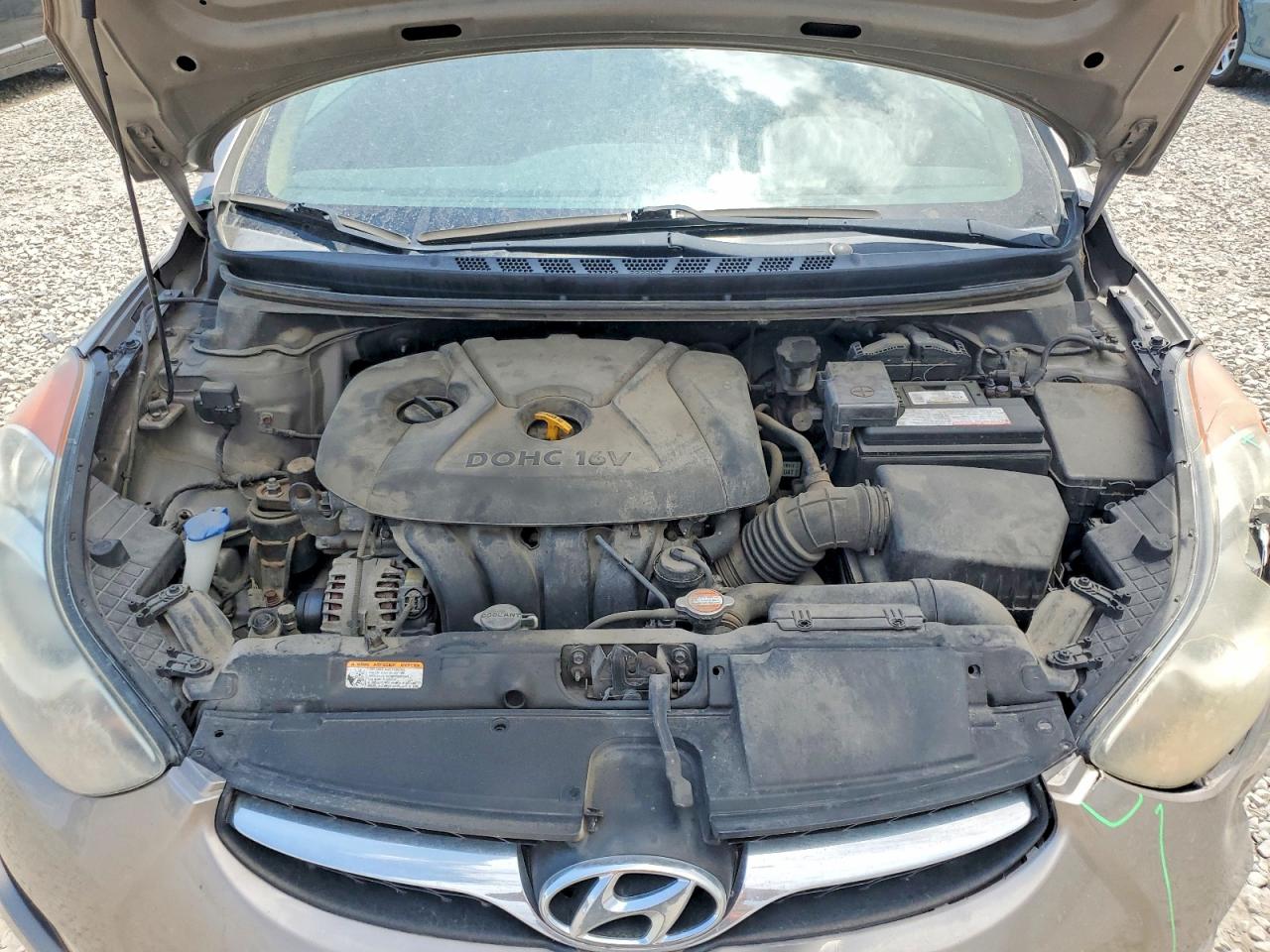 2012 Hyundai Elantra Gls Желто-коричневый vin: 5NPDH4AE5CH066823