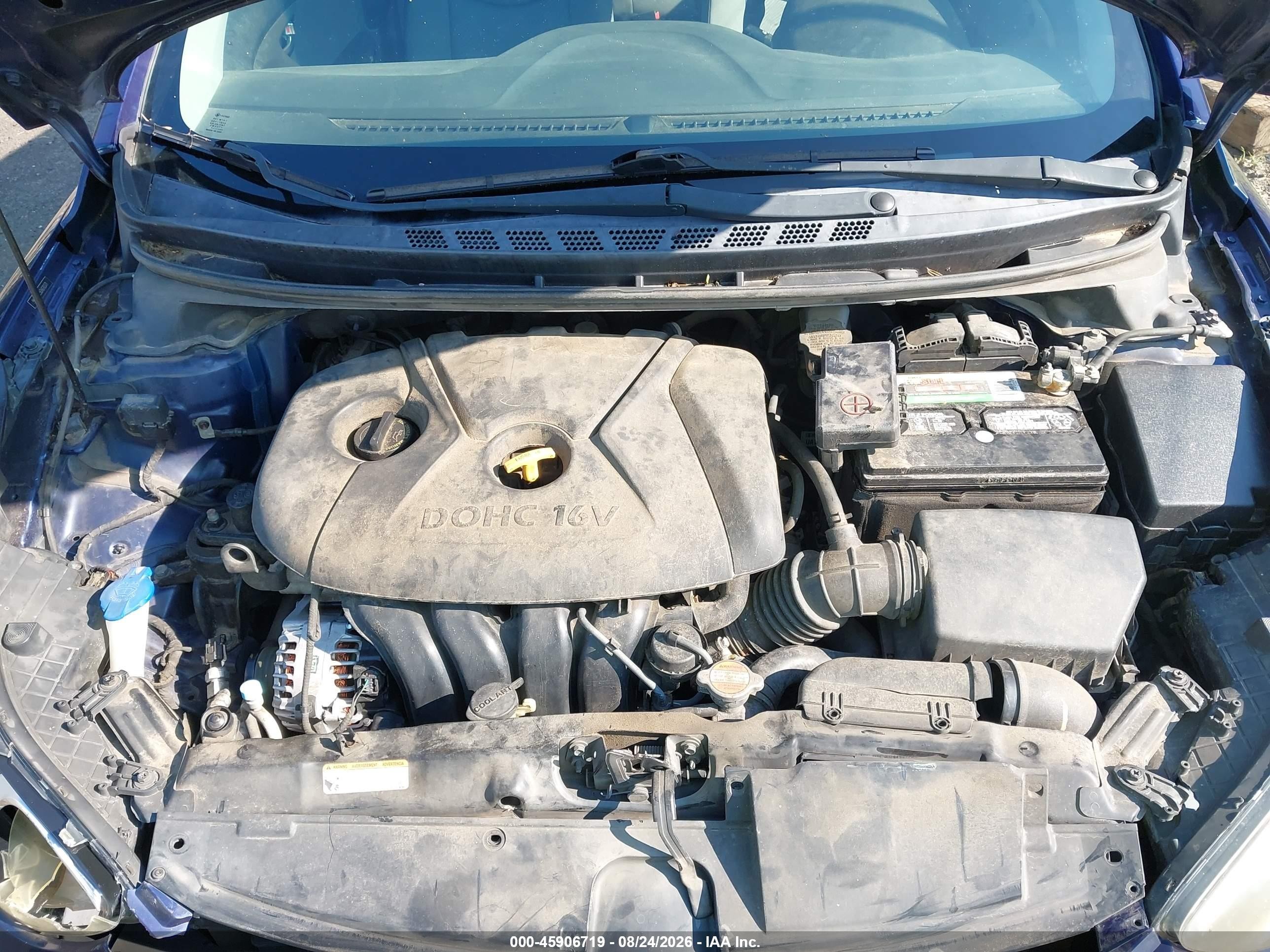 2012 Hyundai Elantra Gls Blue vin: 5NPDH4AE5CH070371