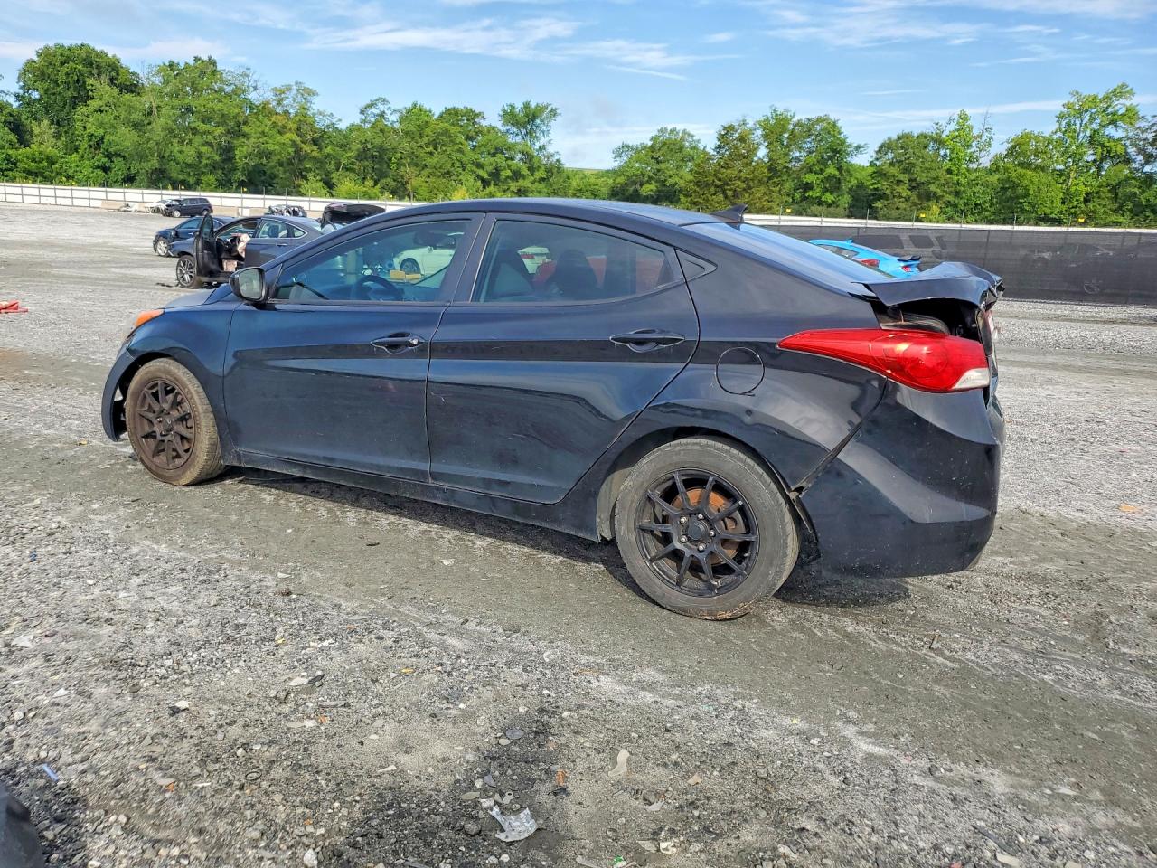 2012 Hyundai Elantra Gls Black vin: 5NPDH4AE5CH083847