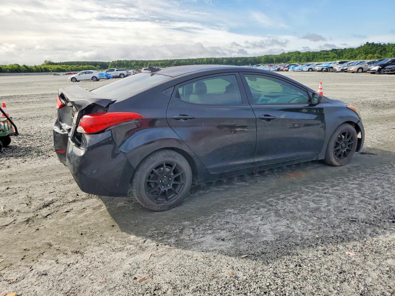 2012 Hyundai Elantra Gls Black vin: 5NPDH4AE5CH083847