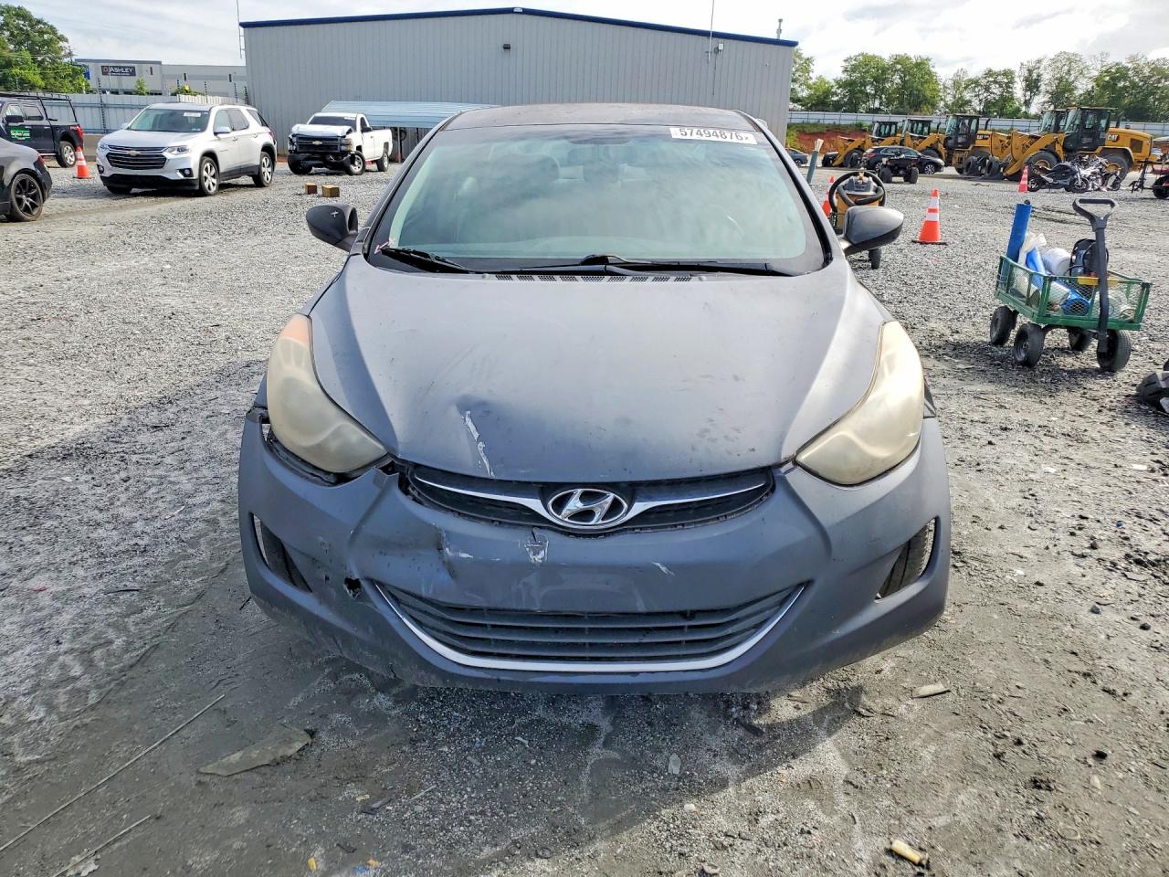 2012 Hyundai Elantra Gls Black vin: 5NPDH4AE5CH083847