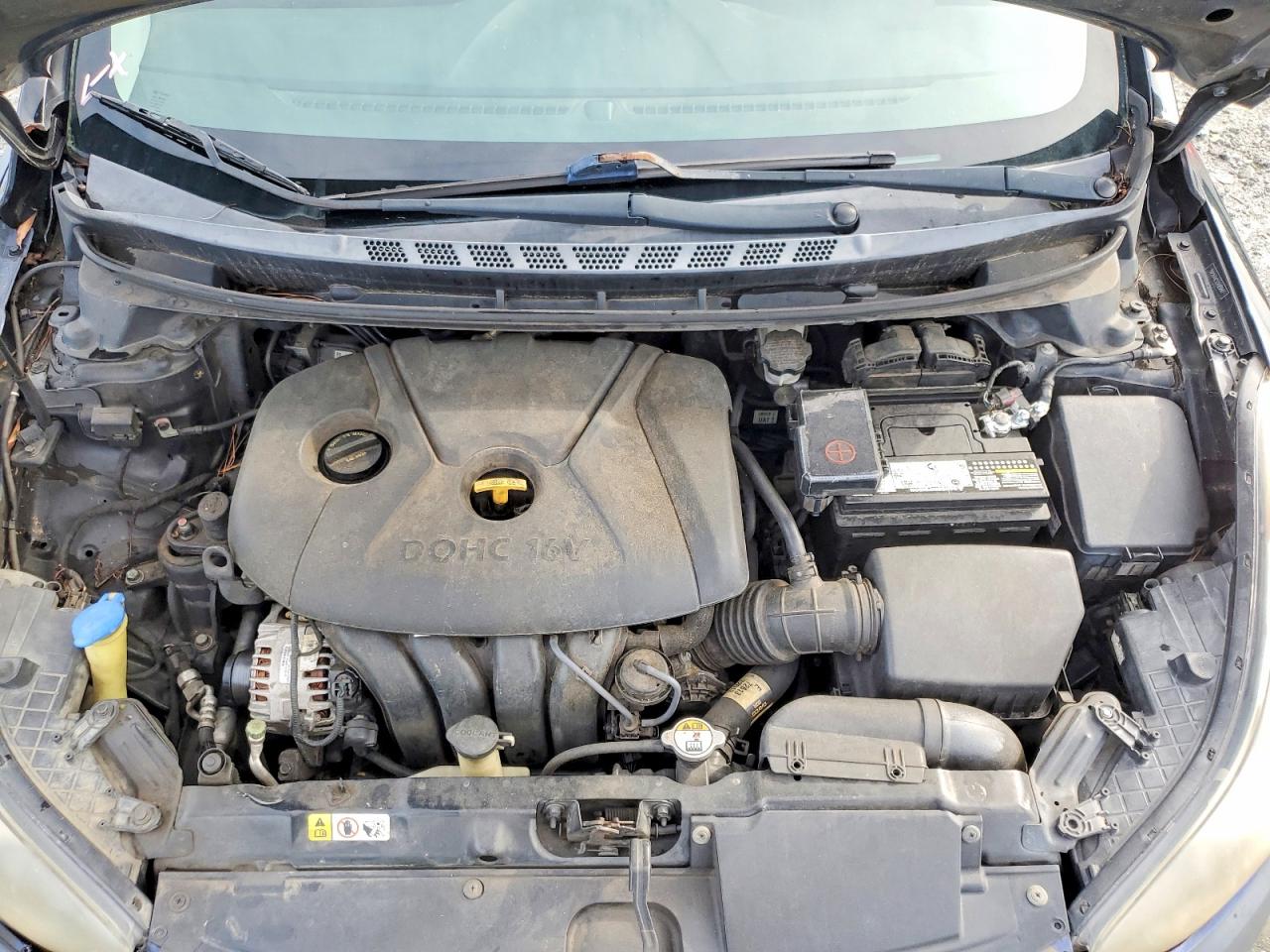 2012 Hyundai Elantra Gls Black vin: 5NPDH4AE5CH083847