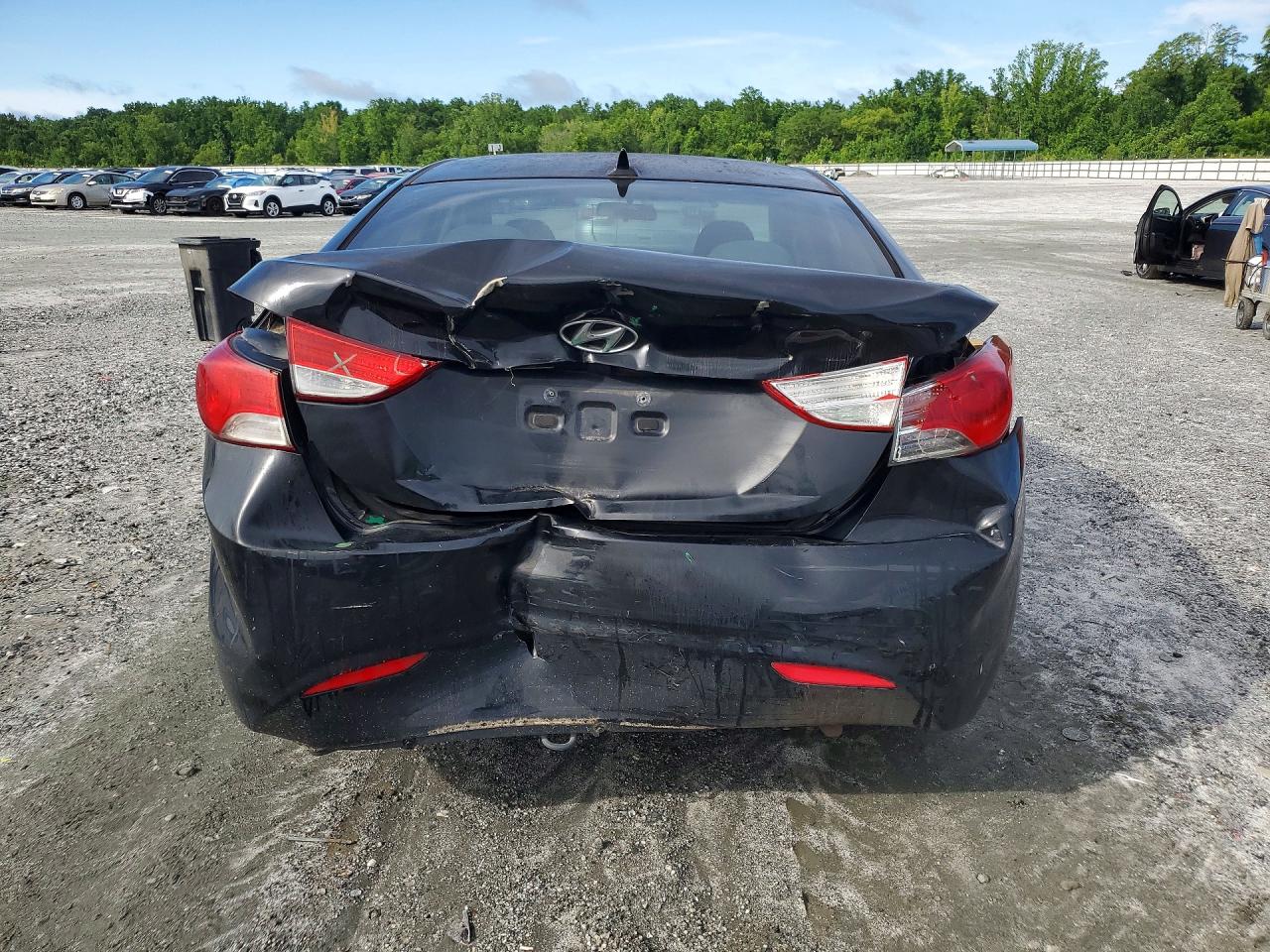 2012 Hyundai Elantra Gls Black vin: 5NPDH4AE5CH083847