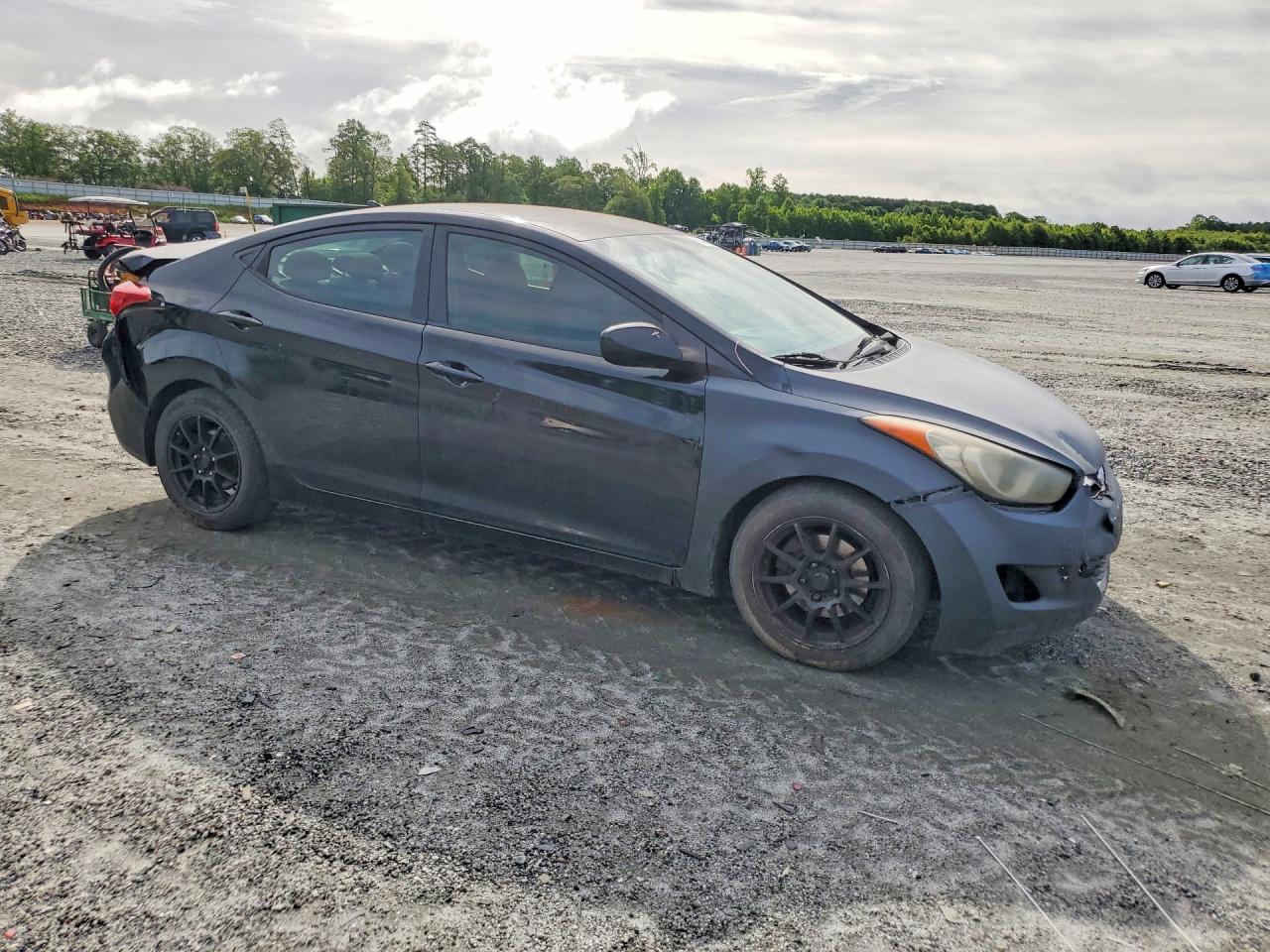 2012 Hyundai Elantra Gls Black vin: 5NPDH4AE5CH083847