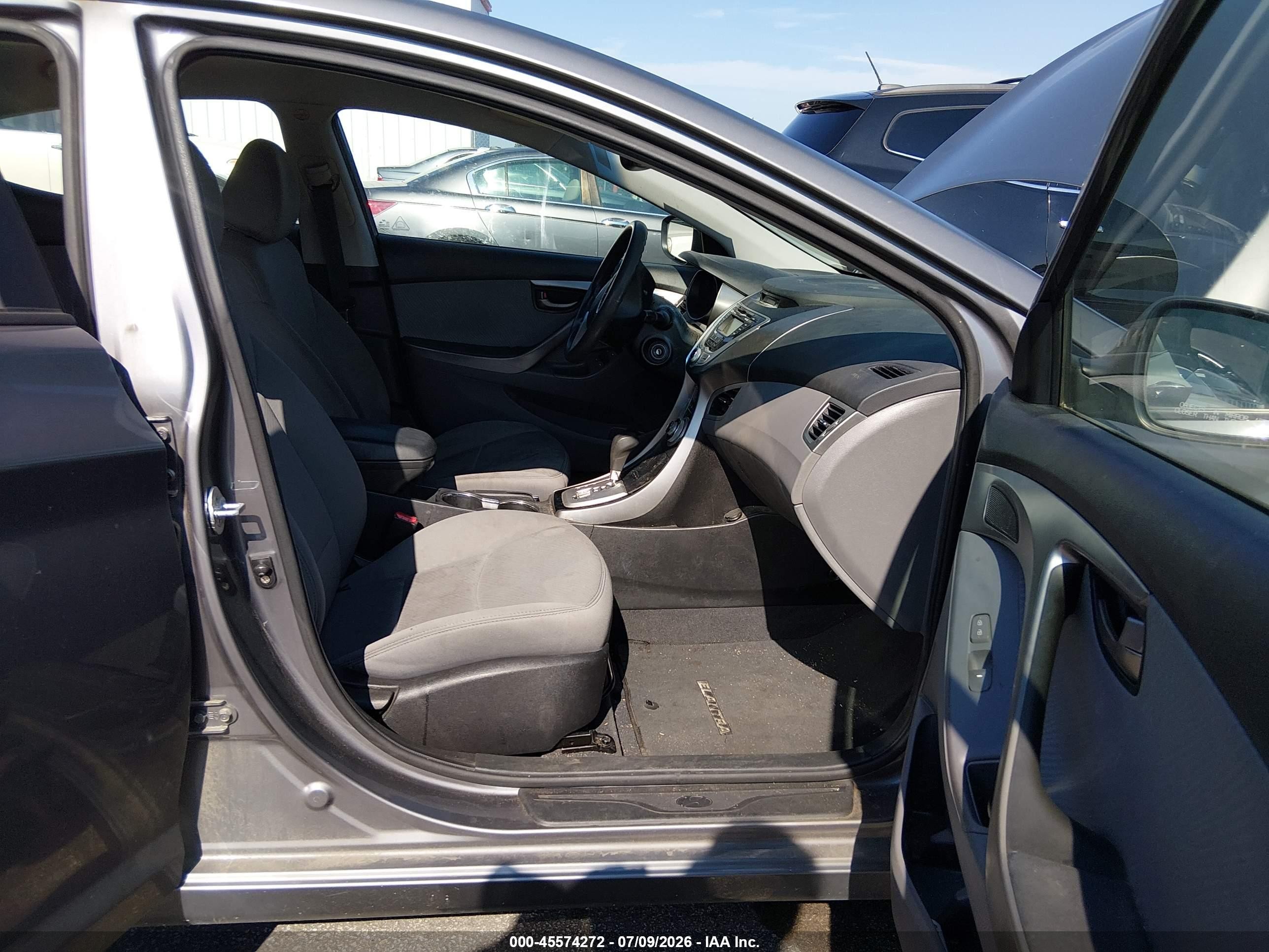 2012 Hyundai Elantra Gls Gray vin: 5NPDH4AE5CH086392