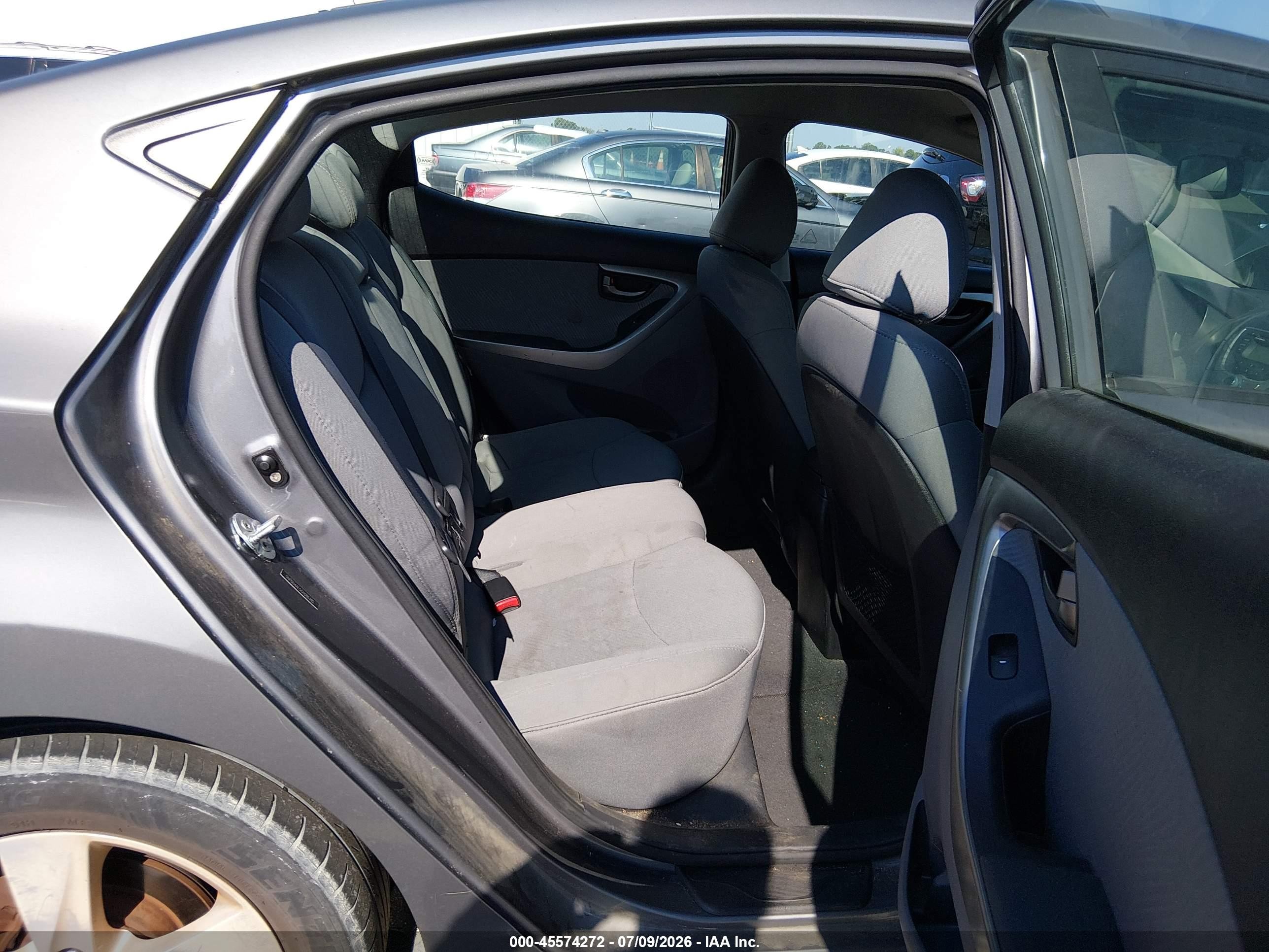 2012 Hyundai Elantra Gls Gray vin: 5NPDH4AE5CH086392