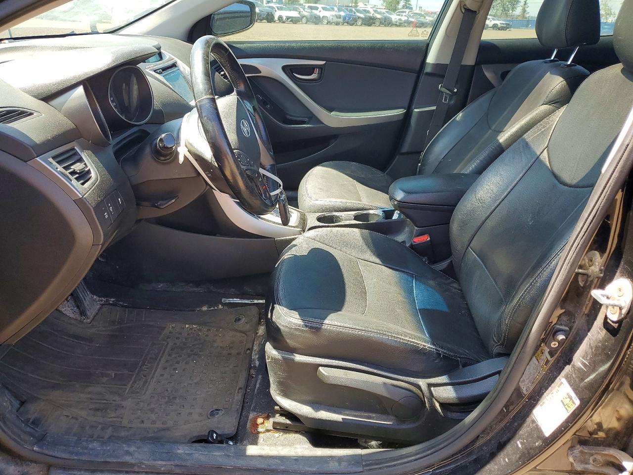 2012 Hyundai Elantra Gls Black vin: 5NPDH4AE5CH087350