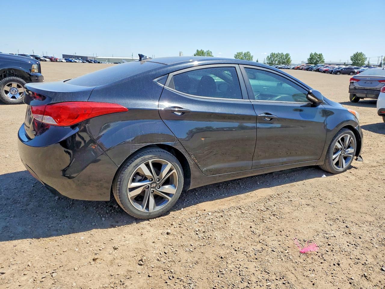 2012 Hyundai Elantra Gls Black vin: 5NPDH4AE5CH087350