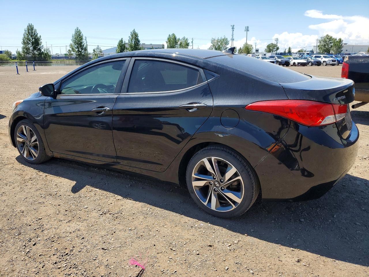 2012 Hyundai Elantra Gls Black vin: 5NPDH4AE5CH087350
