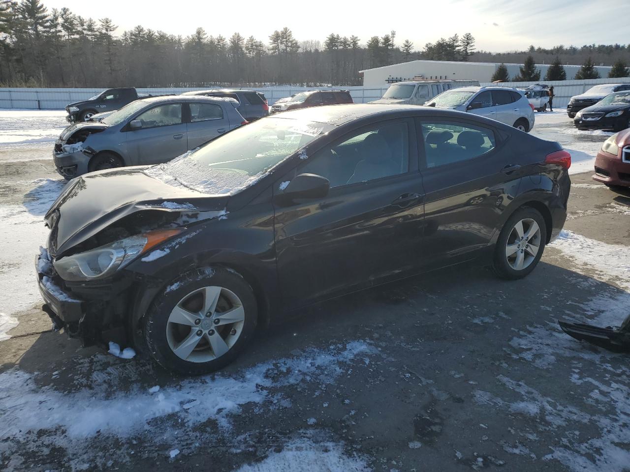 2012 Hyundai Elantra Gls Черный vin: 5NPDH4AE5CH092080