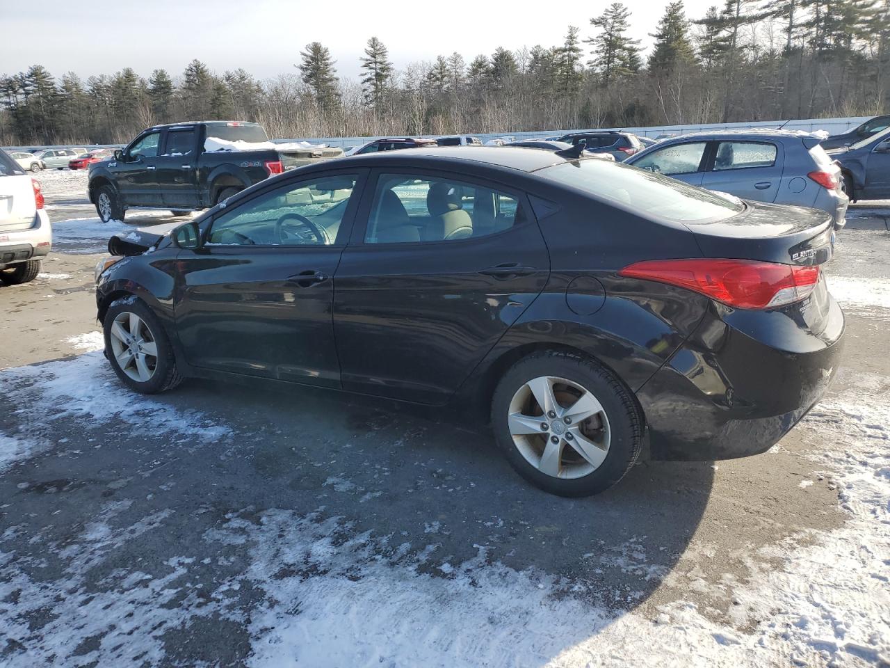 2012 Hyundai Elantra Gls Черный vin: 5NPDH4AE5CH092080
