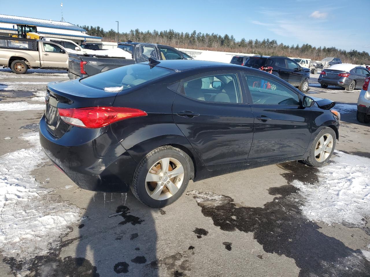 2012 Hyundai Elantra Gls Черный vin: 5NPDH4AE5CH092080