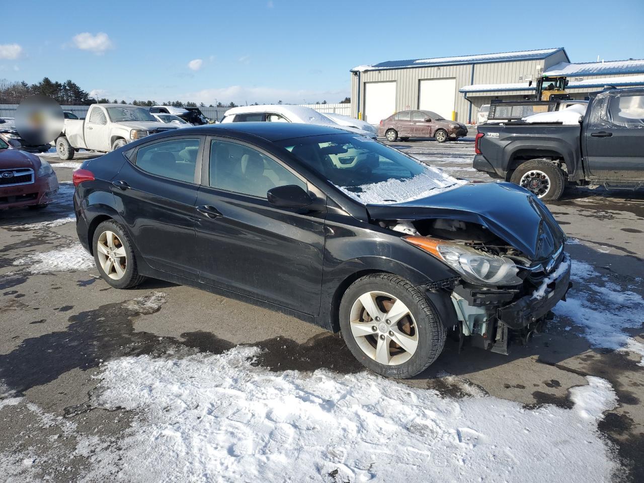 2012 Hyundai Elantra Gls Черный vin: 5NPDH4AE5CH092080