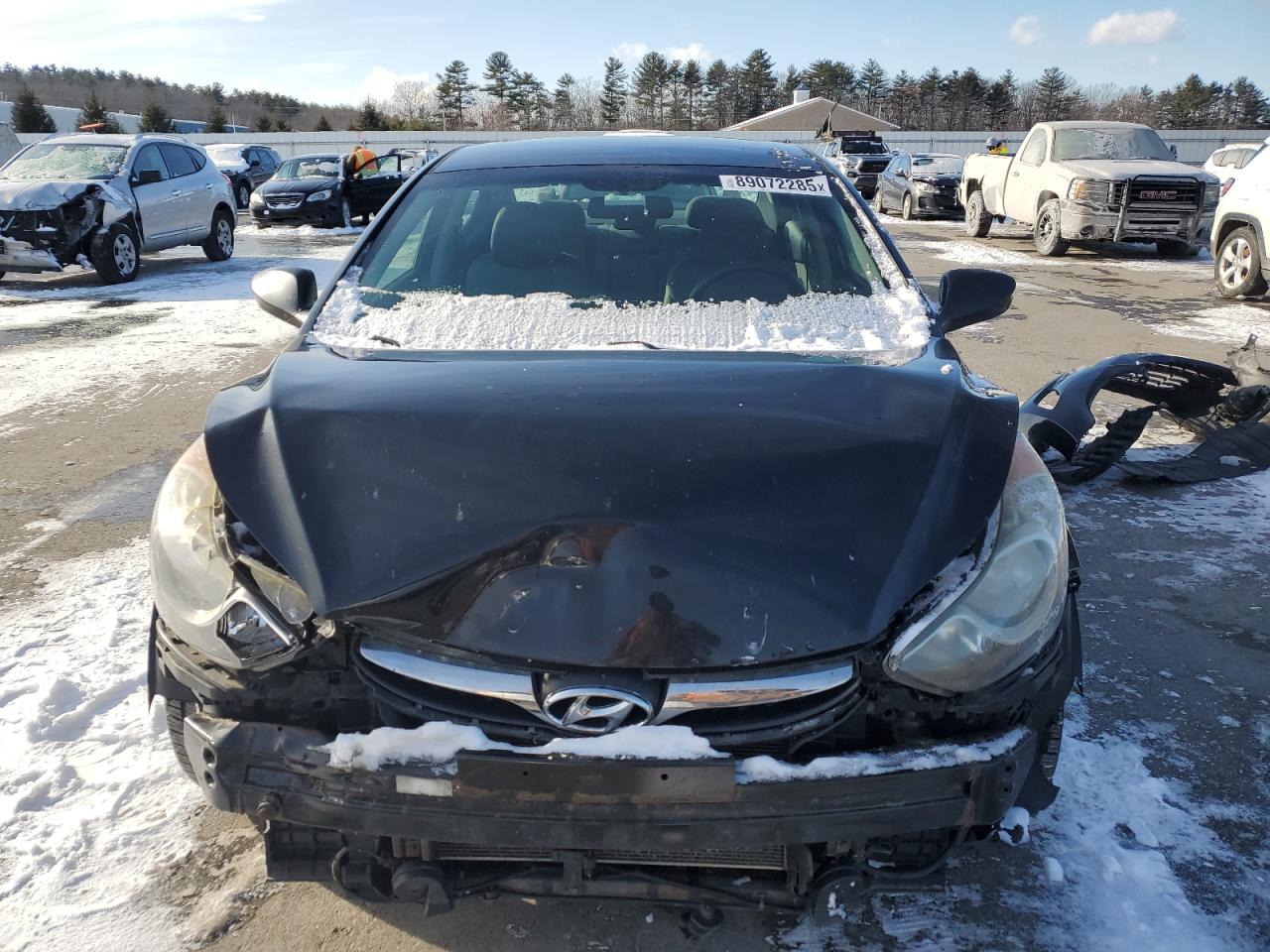 2012 Hyundai Elantra Gls Черный vin: 5NPDH4AE5CH092080