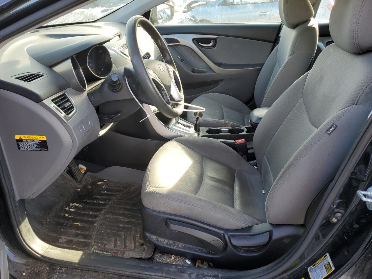 2012 Hyundai Elantra Gls Черный vin: 5NPDH4AE5CH092080