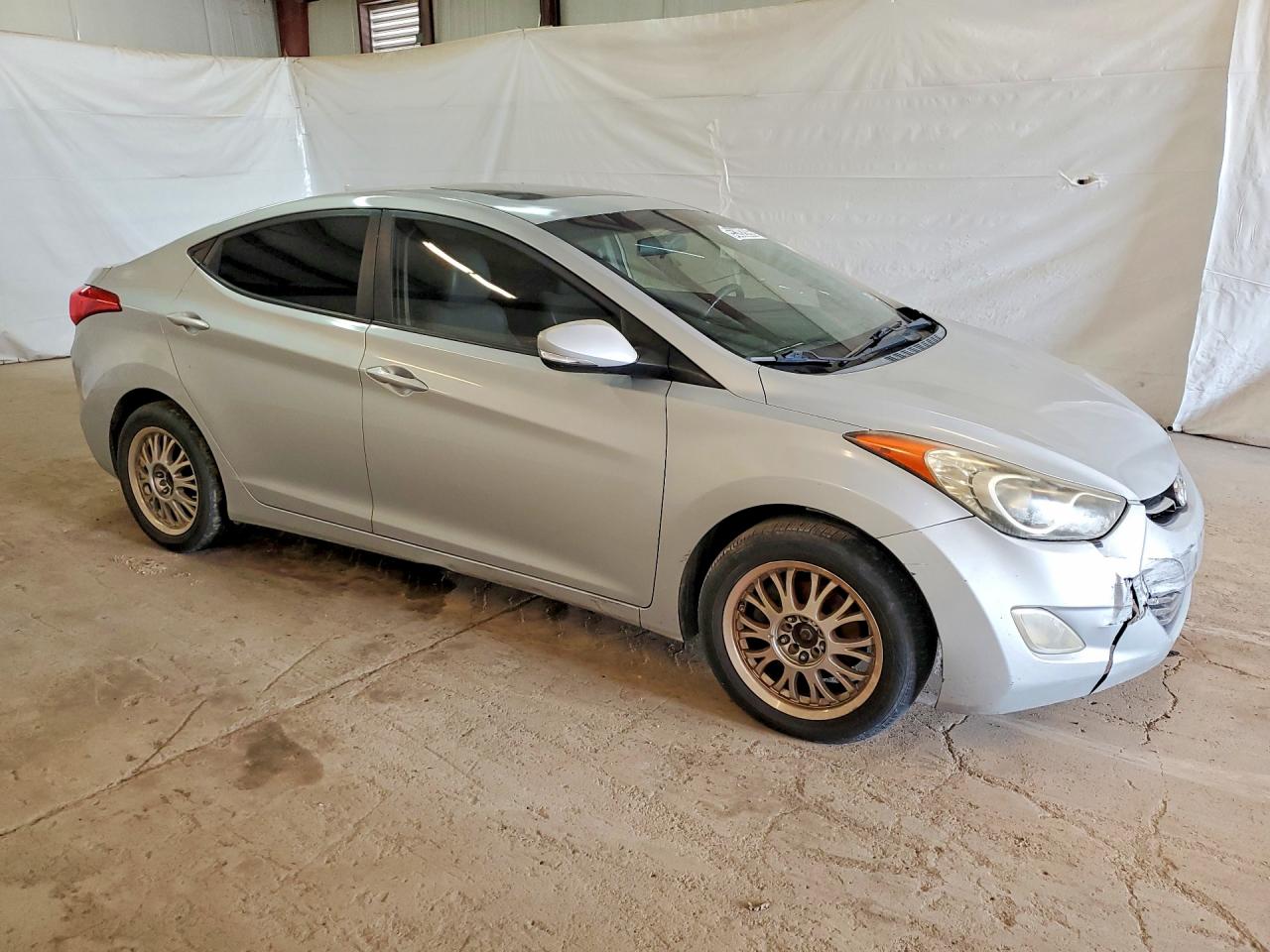 2012 Hyundai Elantra Limited Silver vin: 5NPDH4AE5CH092662