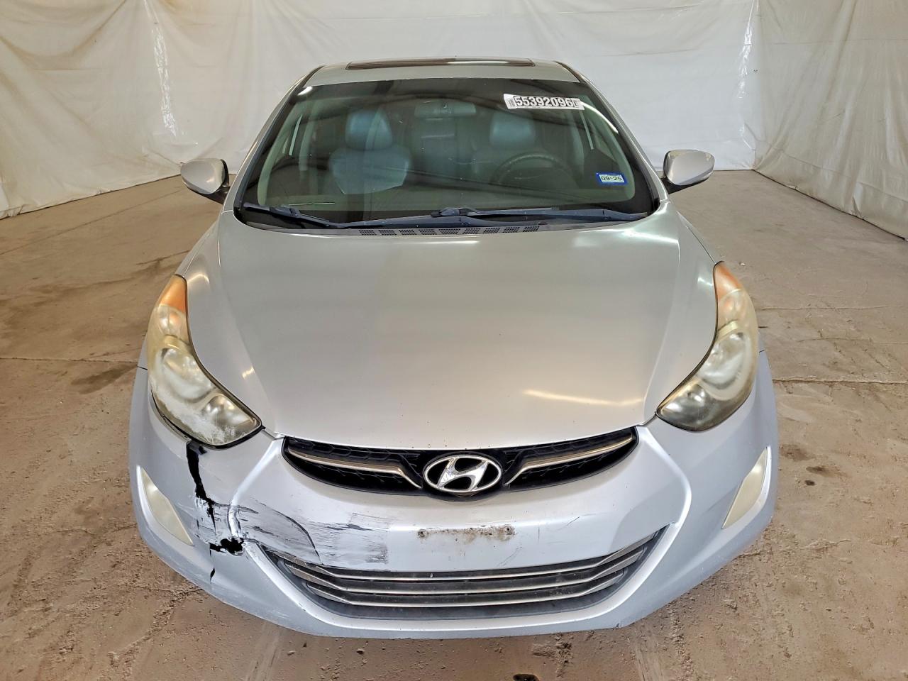 2012 Hyundai Elantra Limited Silver vin: 5NPDH4AE5CH092662