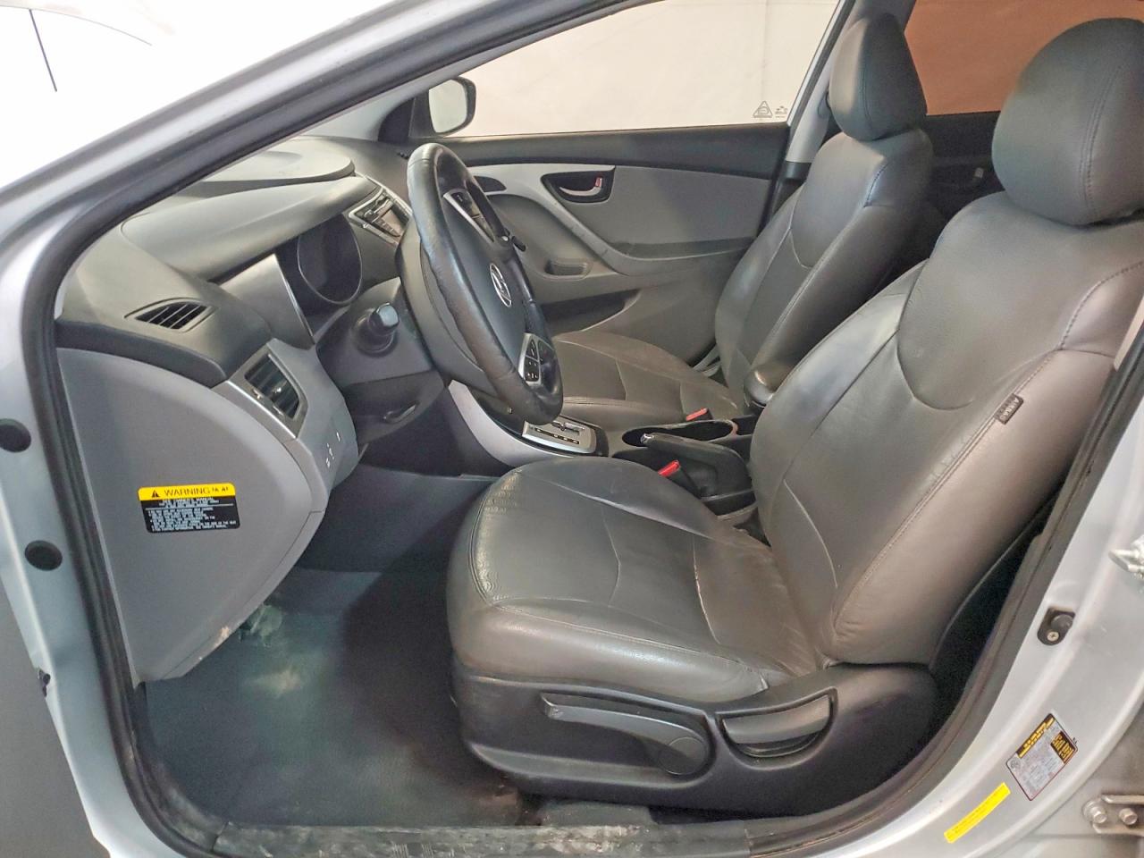 2012 Hyundai Elantra Limited Silver vin: 5NPDH4AE5CH092662