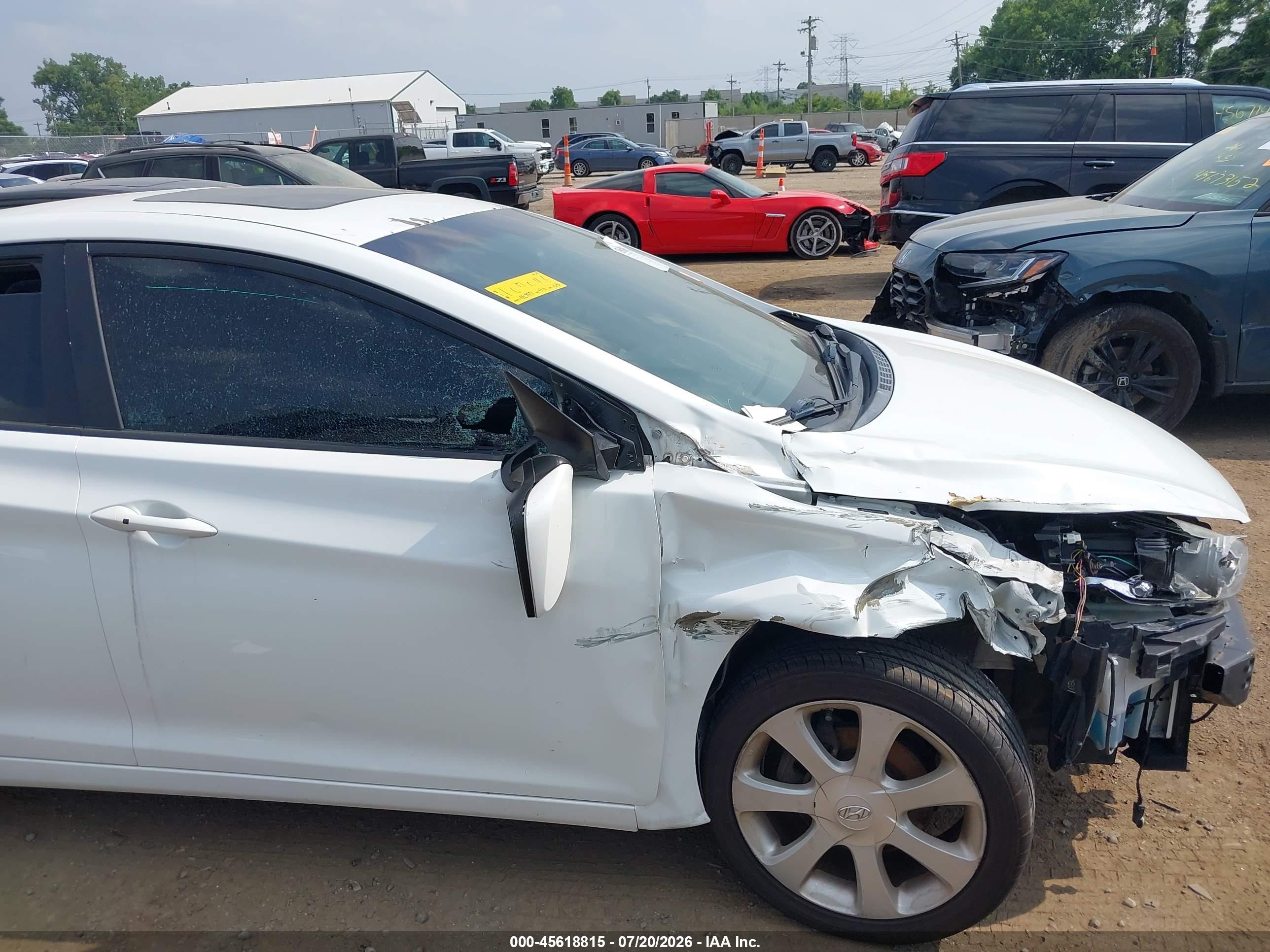 2012 Hyundai Elantra Limited Blue vin: 5NPDH4AE5CH107046