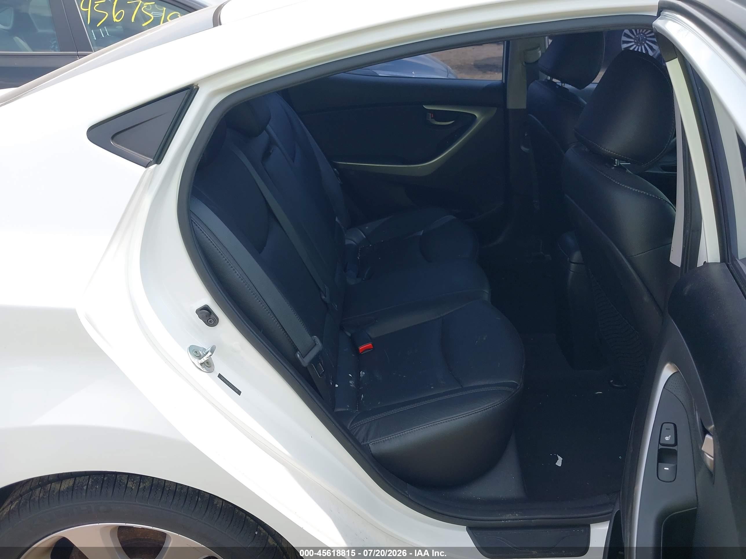2012 Hyundai Elantra Limited Blue vin: 5NPDH4AE5CH107046