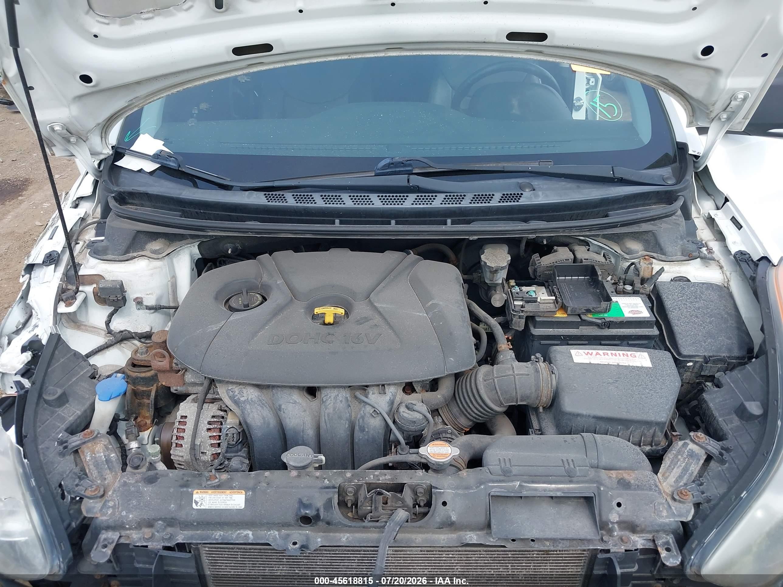 2012 Hyundai Elantra Limited Blue vin: 5NPDH4AE5CH107046
