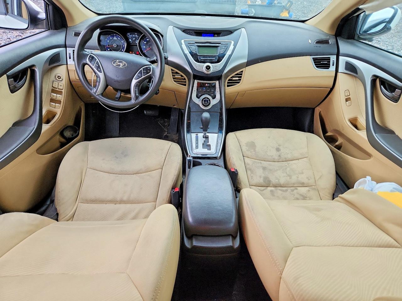 2012 Hyundai Elantra Gls White vin: 5NPDH4AE5CH109024