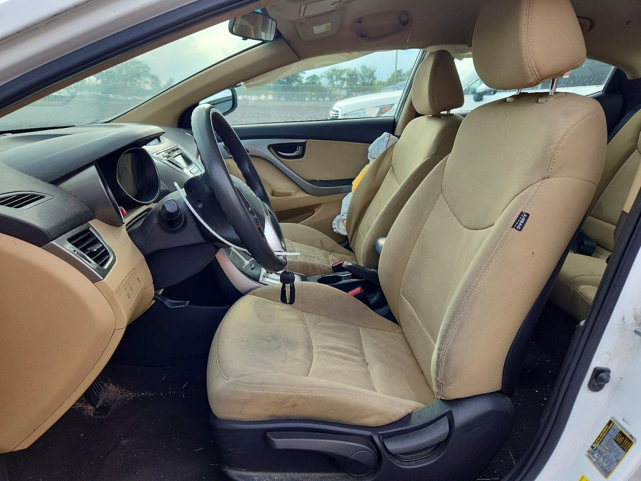 2012 Hyundai Elantra Gls White vin: 5NPDH4AE5CH109024