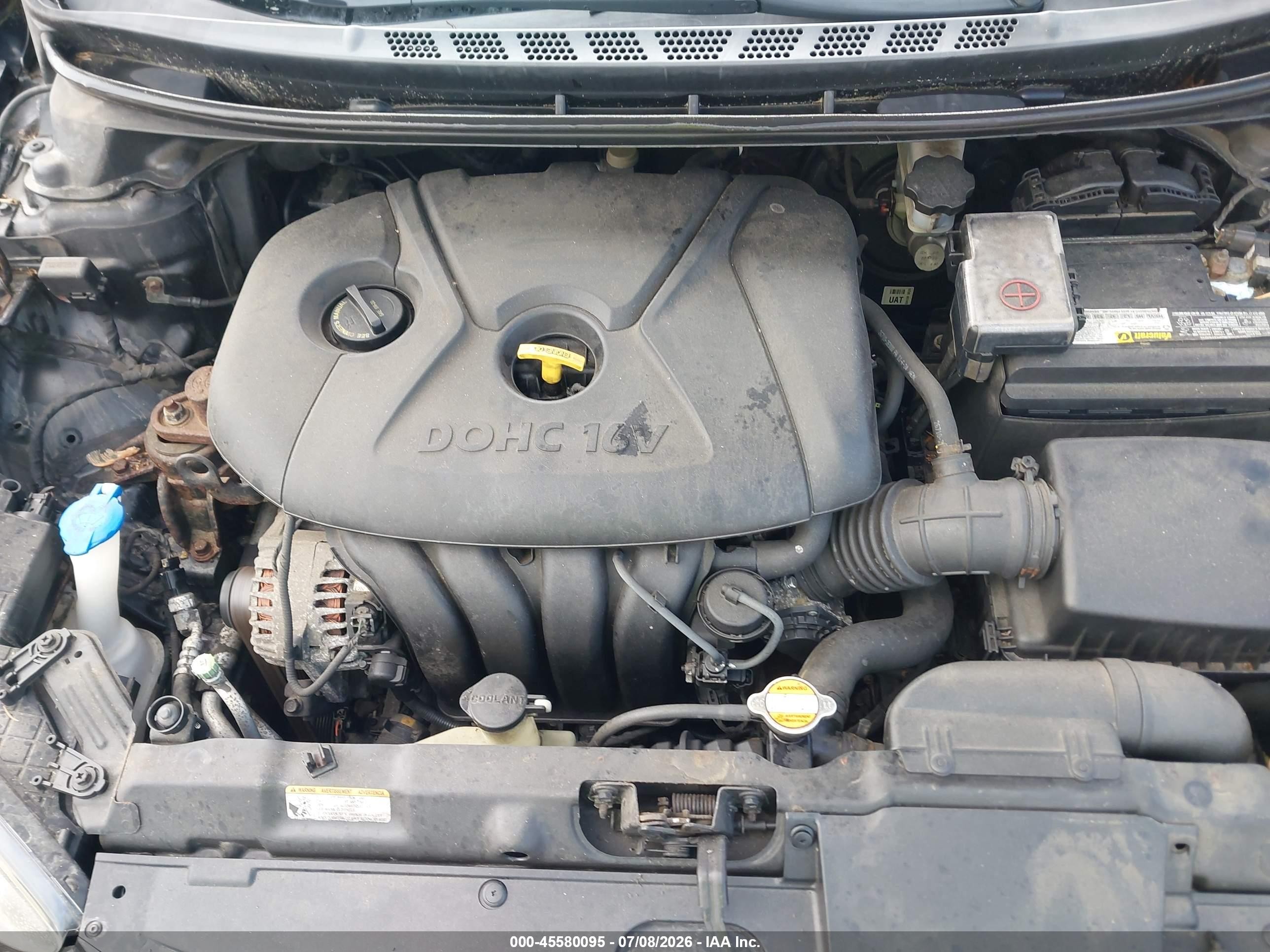 2012 Hyundai Elantra Gls Черный vin: 5NPDH4AE5CH109556