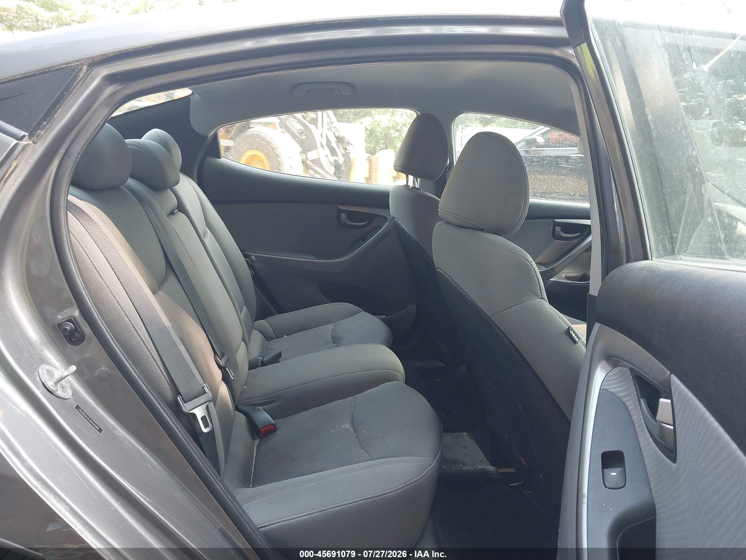 2012 Hyundai Elantra Gls Gray vin: 5NPDH4AE5CH109752