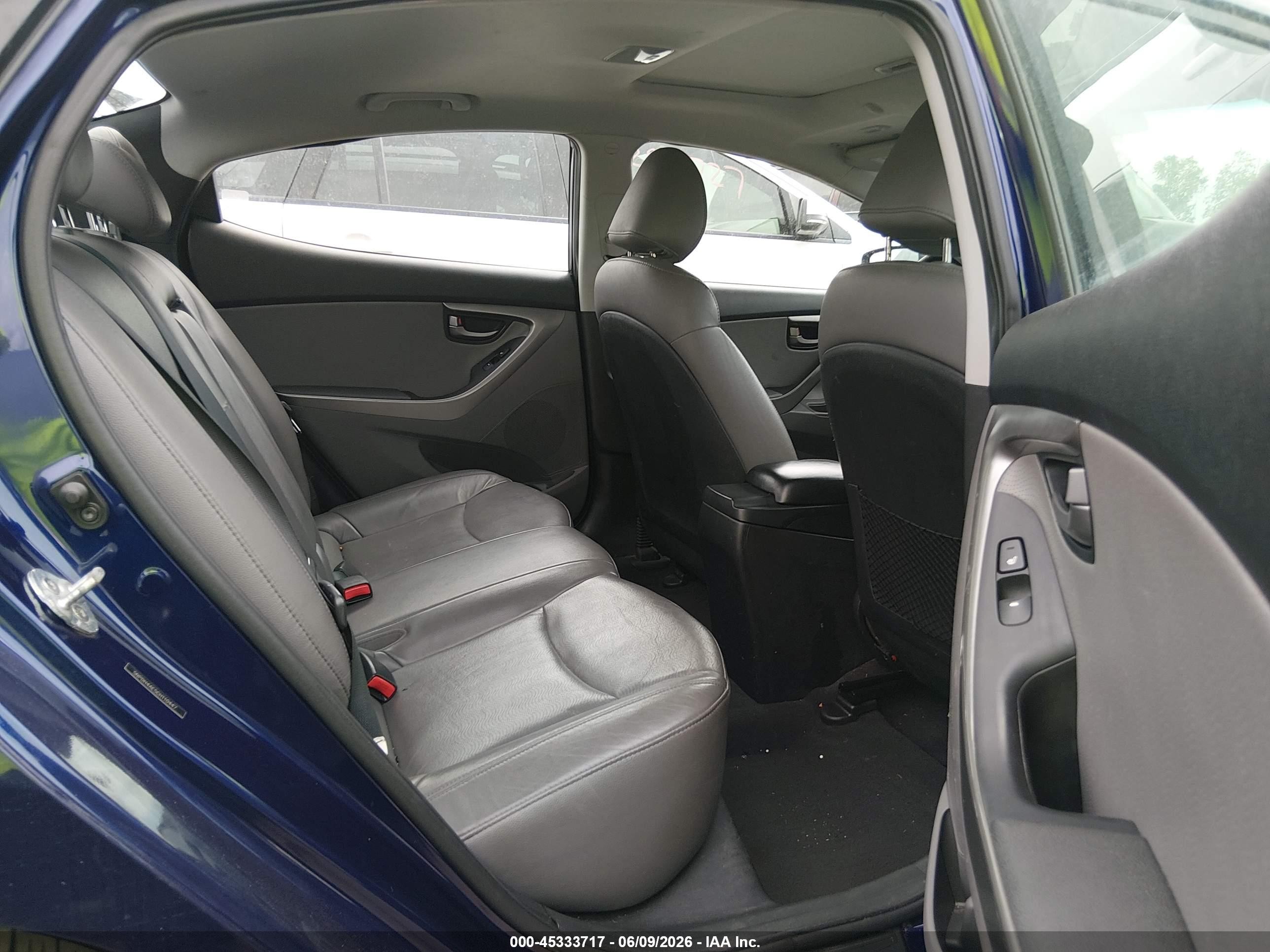 2012 Hyundai Elantra Limited Blue vin: 5NPDH4AE5CH110447