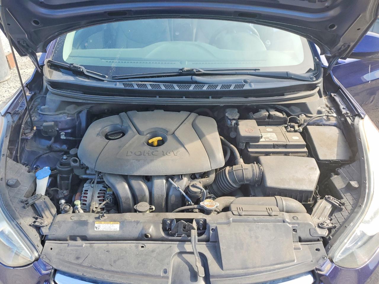 2012 Hyundai Elantra Gls Синий vin: 5NPDH4AE5CH112103