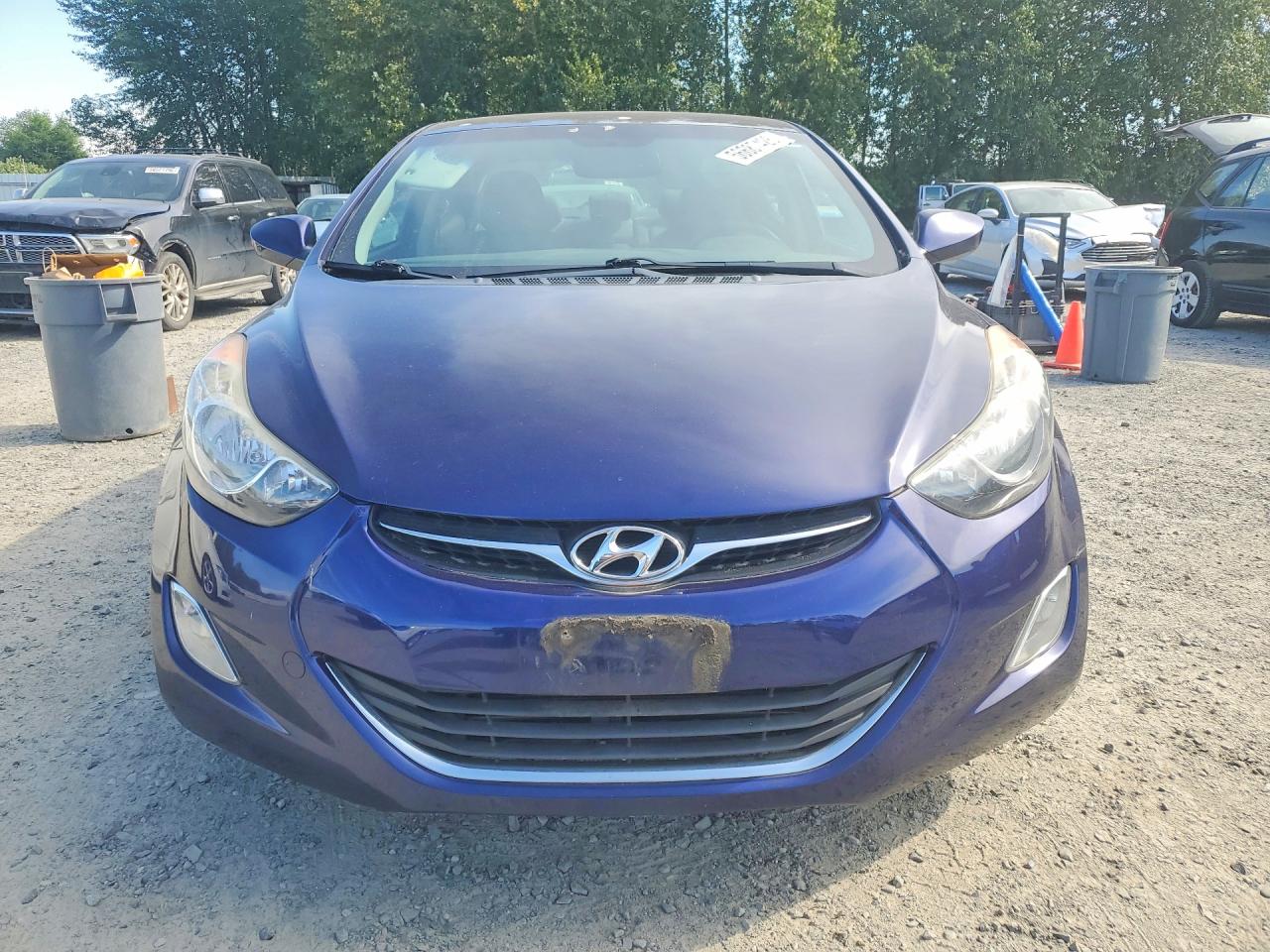 2012 Hyundai Elantra Gls Синий vin: 5NPDH4AE5CH112103