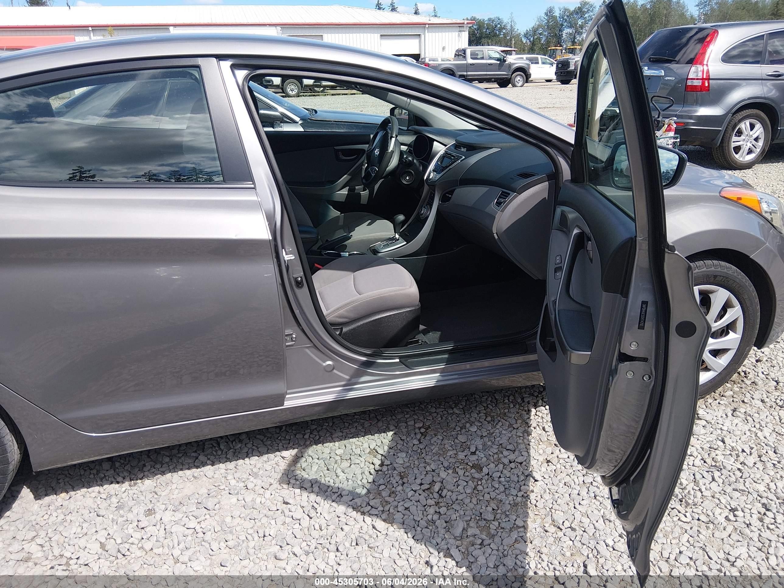 2012 Hyundai Elantra Gls Gray vin: 5NPDH4AE5CH114210