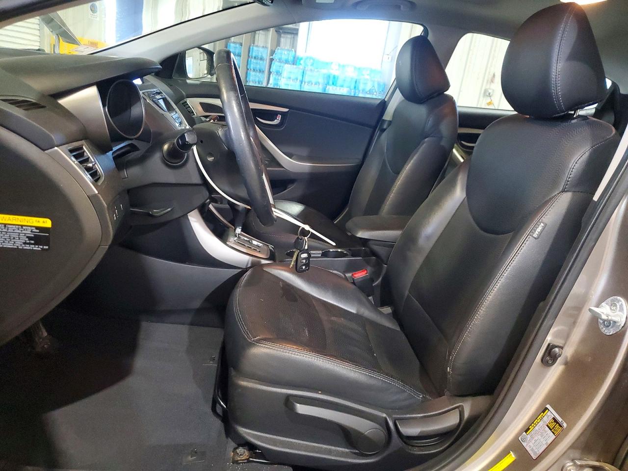 2012 Hyundai Elantra Limited Brown vin: 5NPDH4AE5CH116541