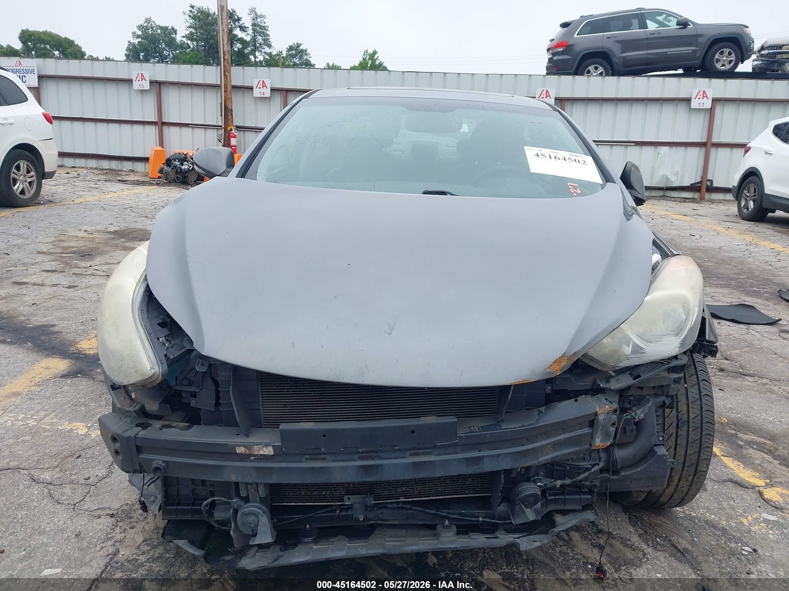 2012 Hyundai Elantra Limited Gray vin: 5NPDH4AE5CH116569