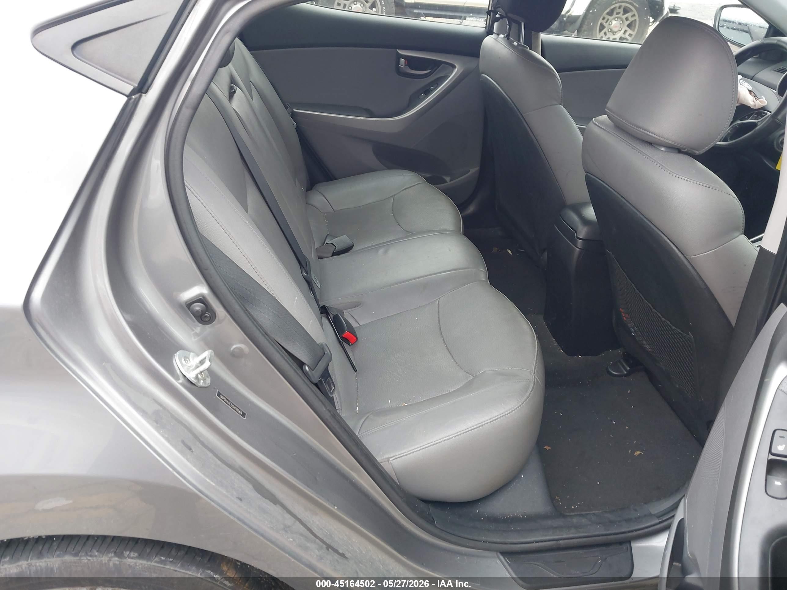 2012 Hyundai Elantra Limited Gray vin: 5NPDH4AE5CH116569