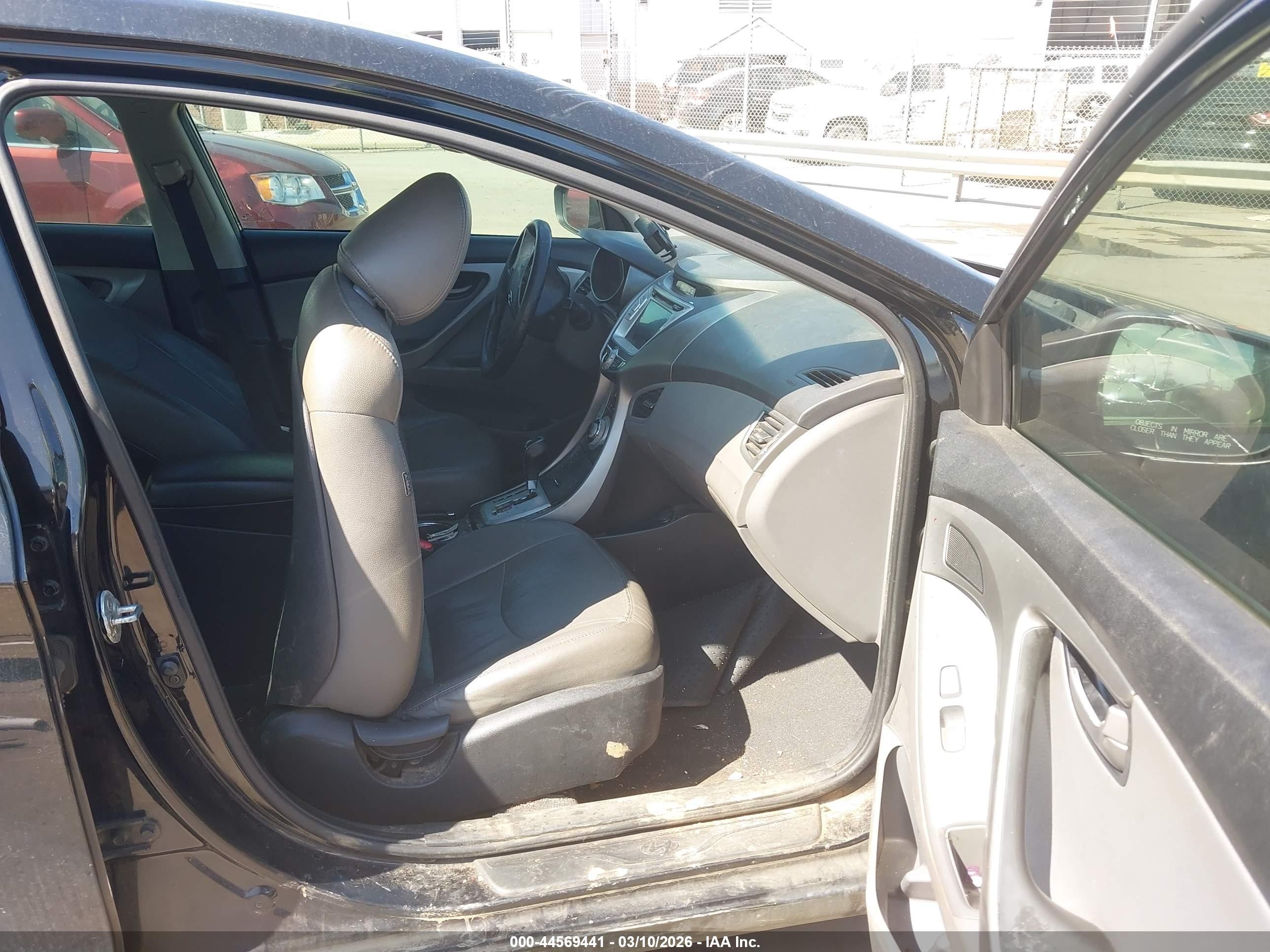2012 Hyundai Elantra Limited Черный vin: 5NPDH4AE5CH117026