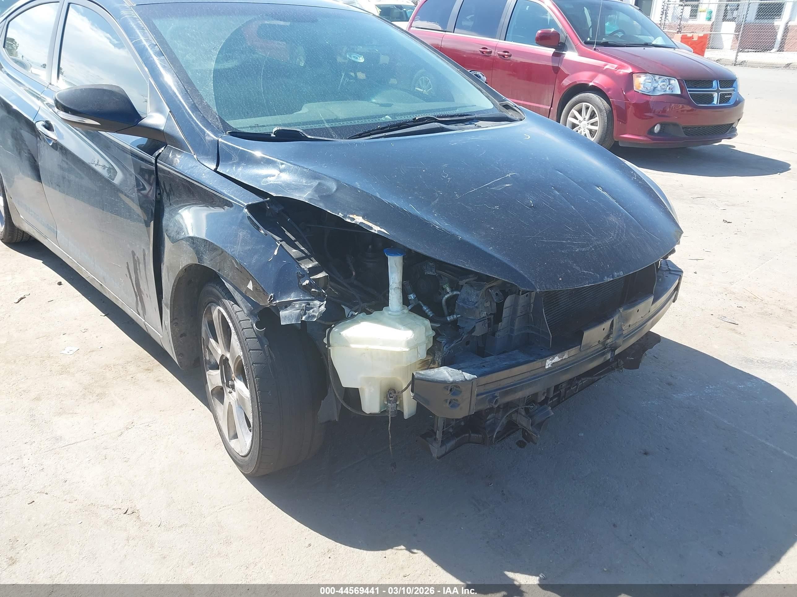 2012 Hyundai Elantra Limited Черный vin: 5NPDH4AE5CH117026