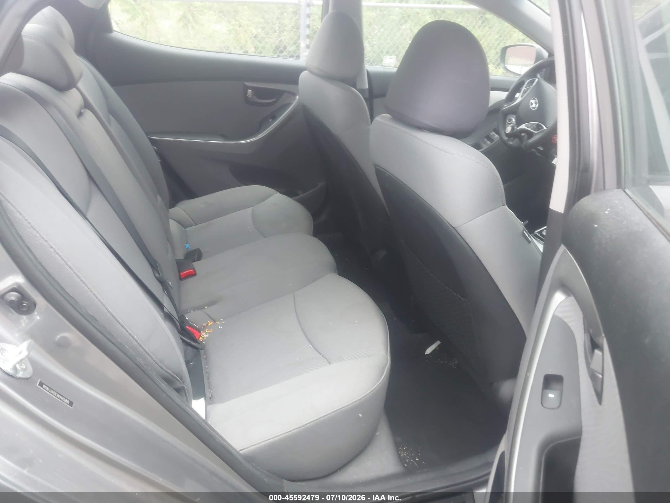 2012 Hyundai Elantra Gls Gray vin: 5NPDH4AE5CH117608