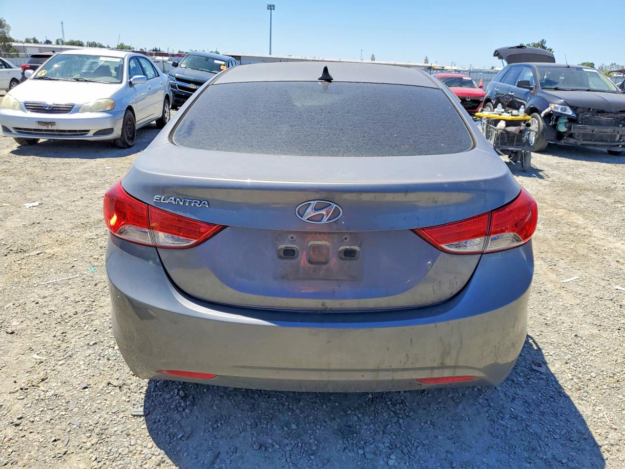 2012 Hyundai Elantra Gls Gray vin: 5NPDH4AE5CH120606