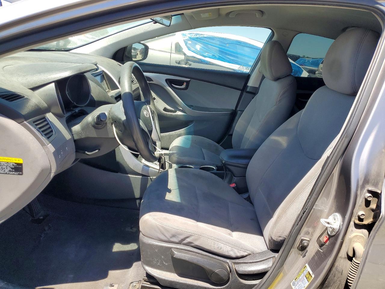 2012 Hyundai Elantra Gls Gray vin: 5NPDH4AE5CH120606