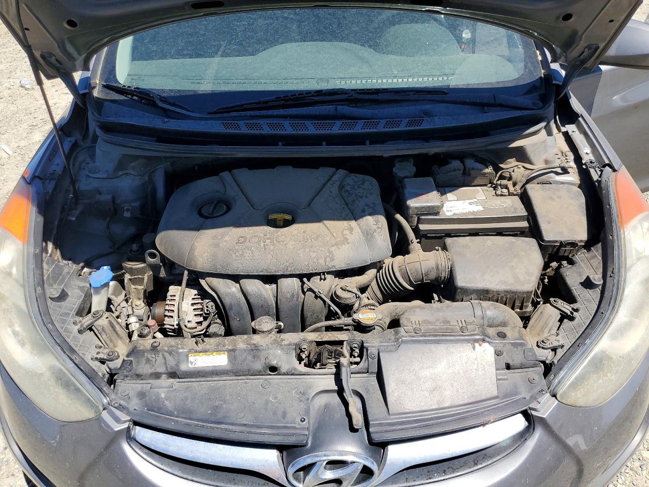 2012 Hyundai Elantra Gls Gray vin: 5NPDH4AE5CH120606
