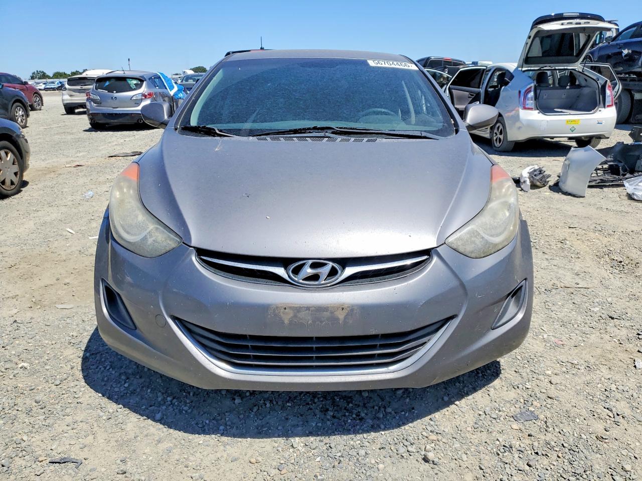 2012 Hyundai Elantra Gls Gray vin: 5NPDH4AE5CH120606