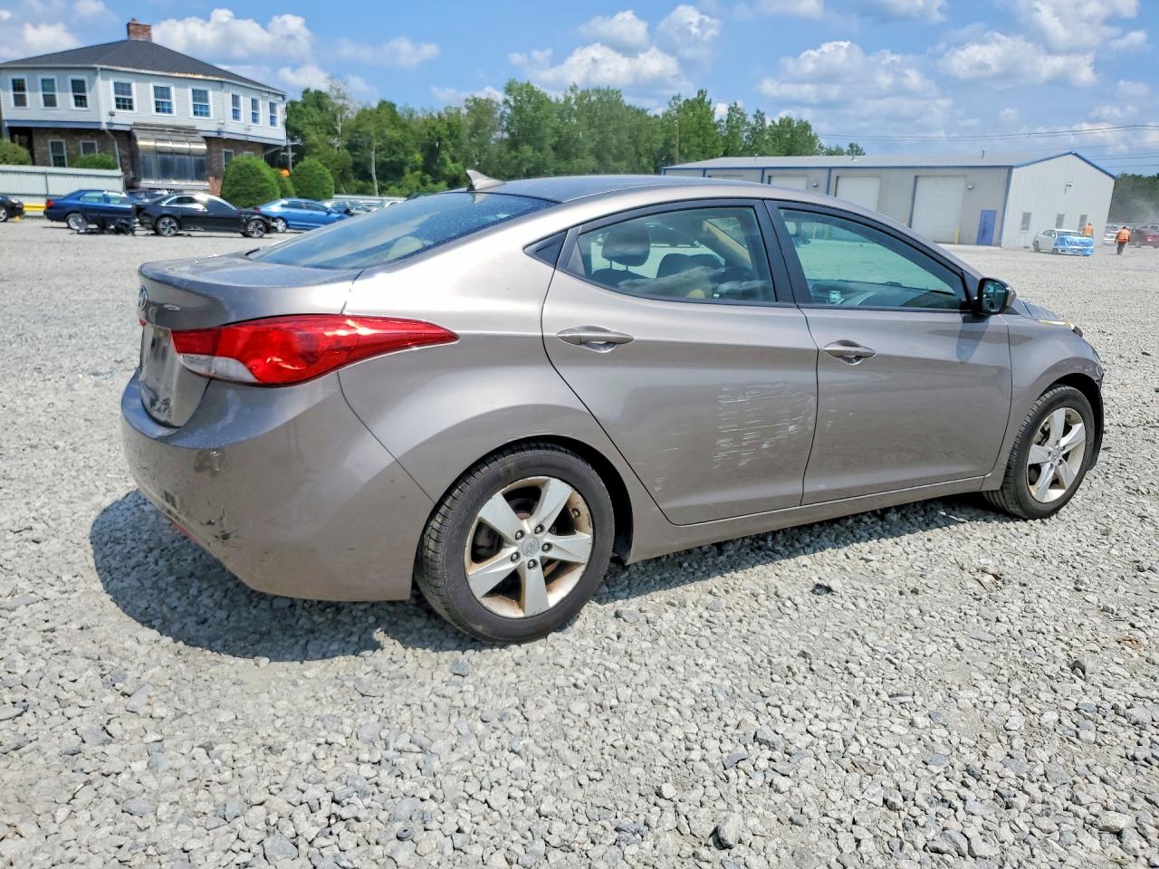 2012 Hyundai Elantra Gls Silver vin: 5NPDH4AE5CH124705
