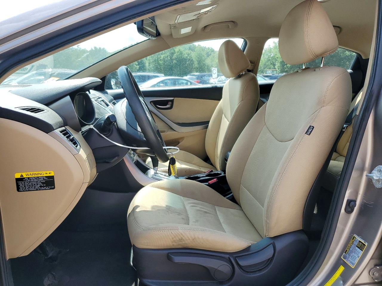 2012 Hyundai Elantra Gls Silver vin: 5NPDH4AE5CH124705