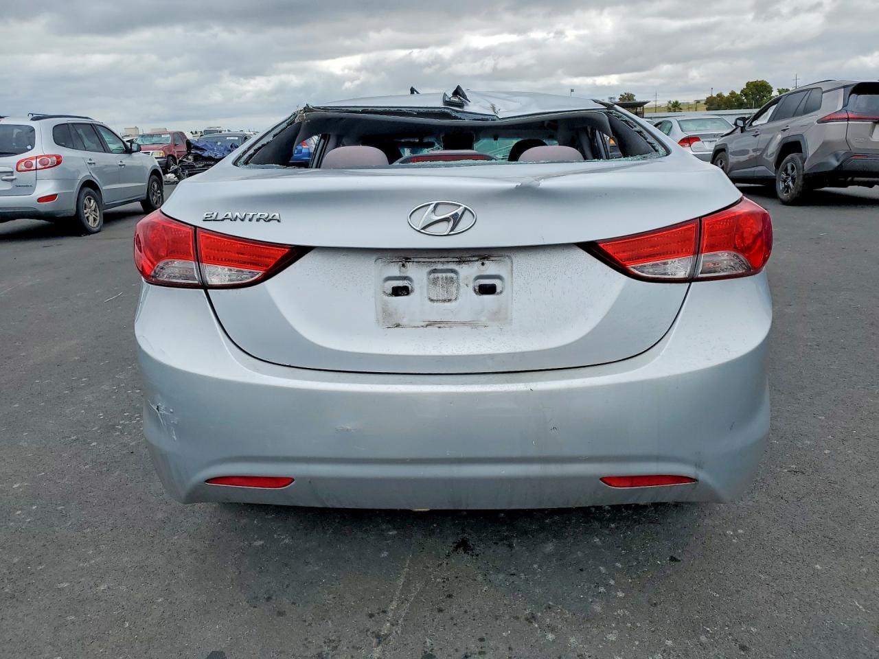 2012 Hyundai Elantra Gls Silver vin: 5NPDH4AE5CH125952