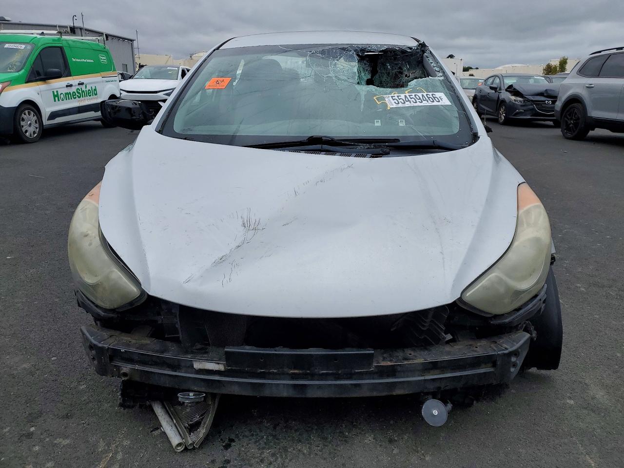 2012 Hyundai Elantra Gls Silver vin: 5NPDH4AE5CH125952