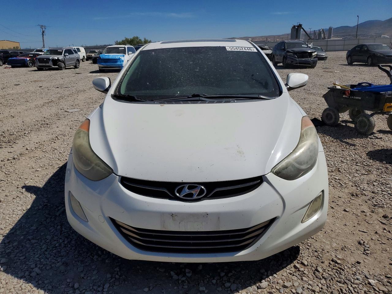 2012 Hyundai Elantra Limited White vin: 5NPDH4AE5CH129337