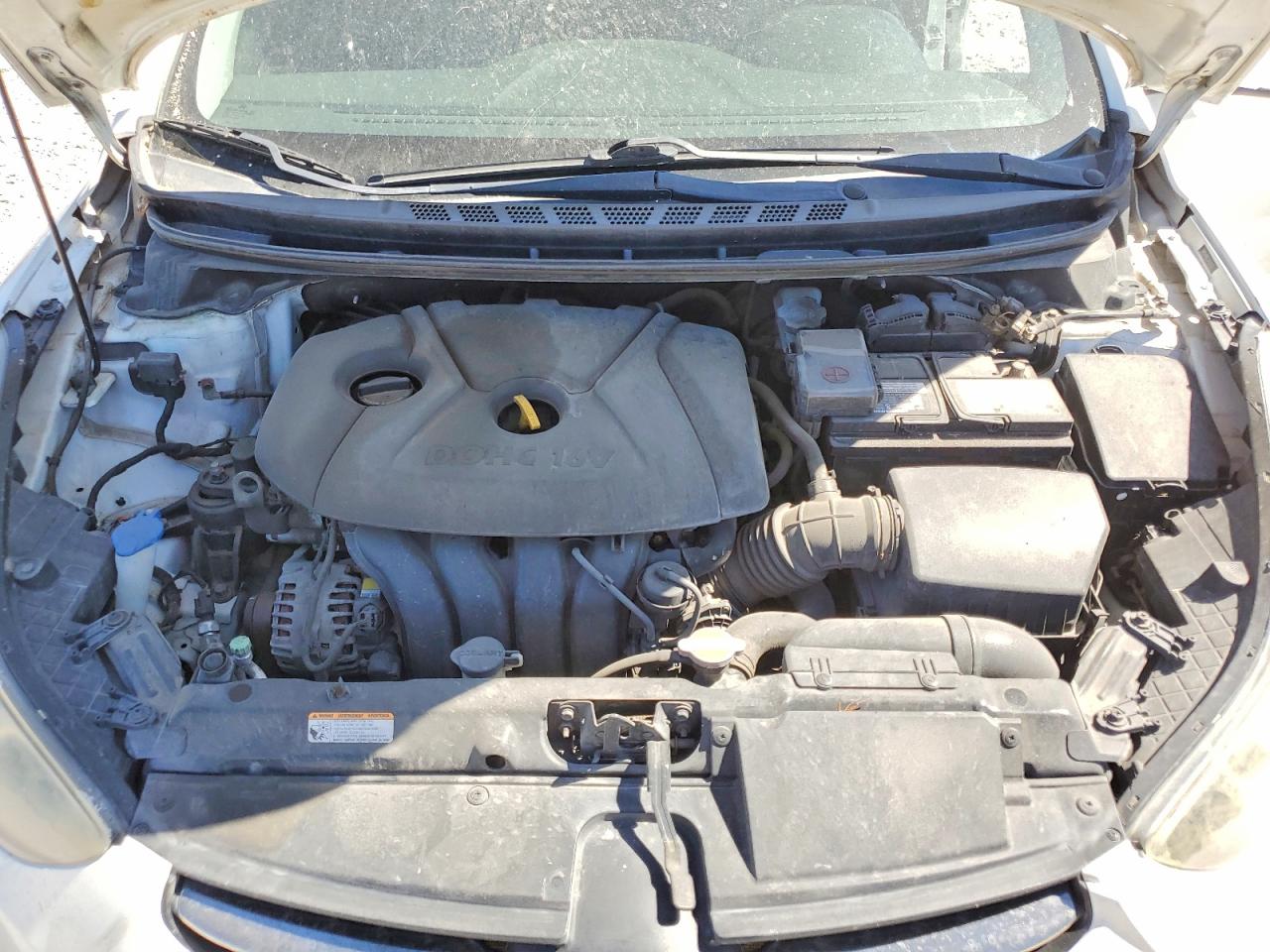 2012 Hyundai Elantra Limited White vin: 5NPDH4AE5CH129337