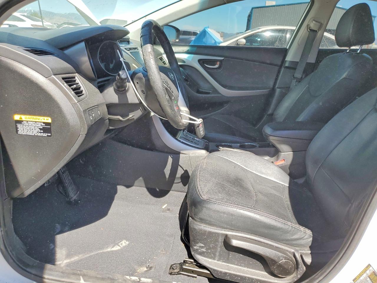 2012 Hyundai Elantra Limited White vin: 5NPDH4AE5CH129337
